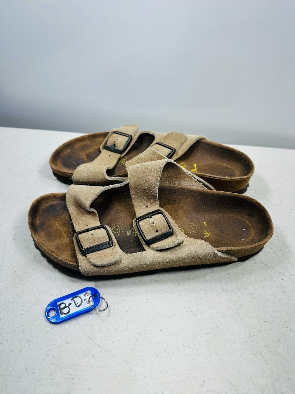 Birkenstock Arizona Soft Footbed Tan Light Brown Sandals Womens Sz 5 EUR 36
